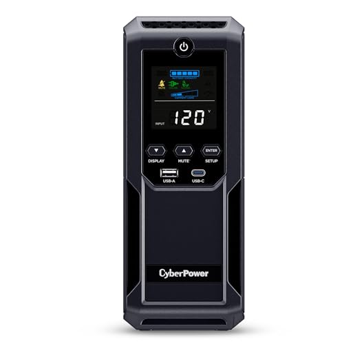 CyberPower CP1500AVRLCD3 Intelligent LCD UPS (1500VA/900W)