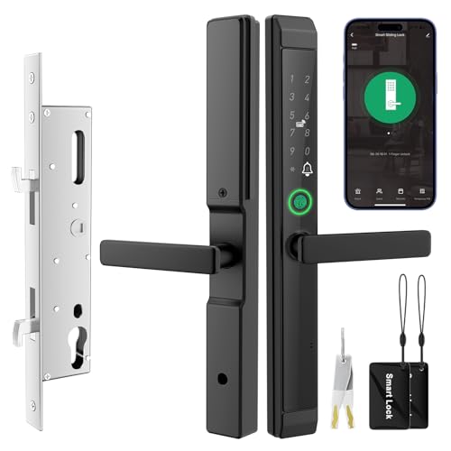JNZCH Smart Mortise Sliding Glass Door Lock