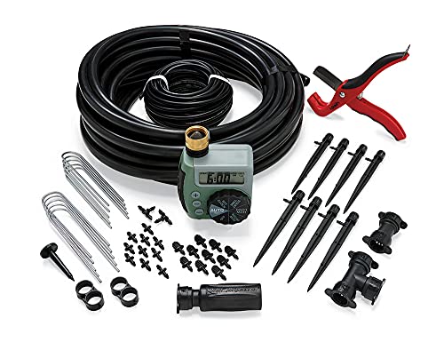 Orbit 69535 Shrub and Flower Bed Drip Kit with Programmable Hose Timer