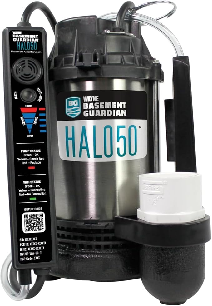 WAYNE Basement Guardian HALO50 1/2 HP Smart Sump Pump